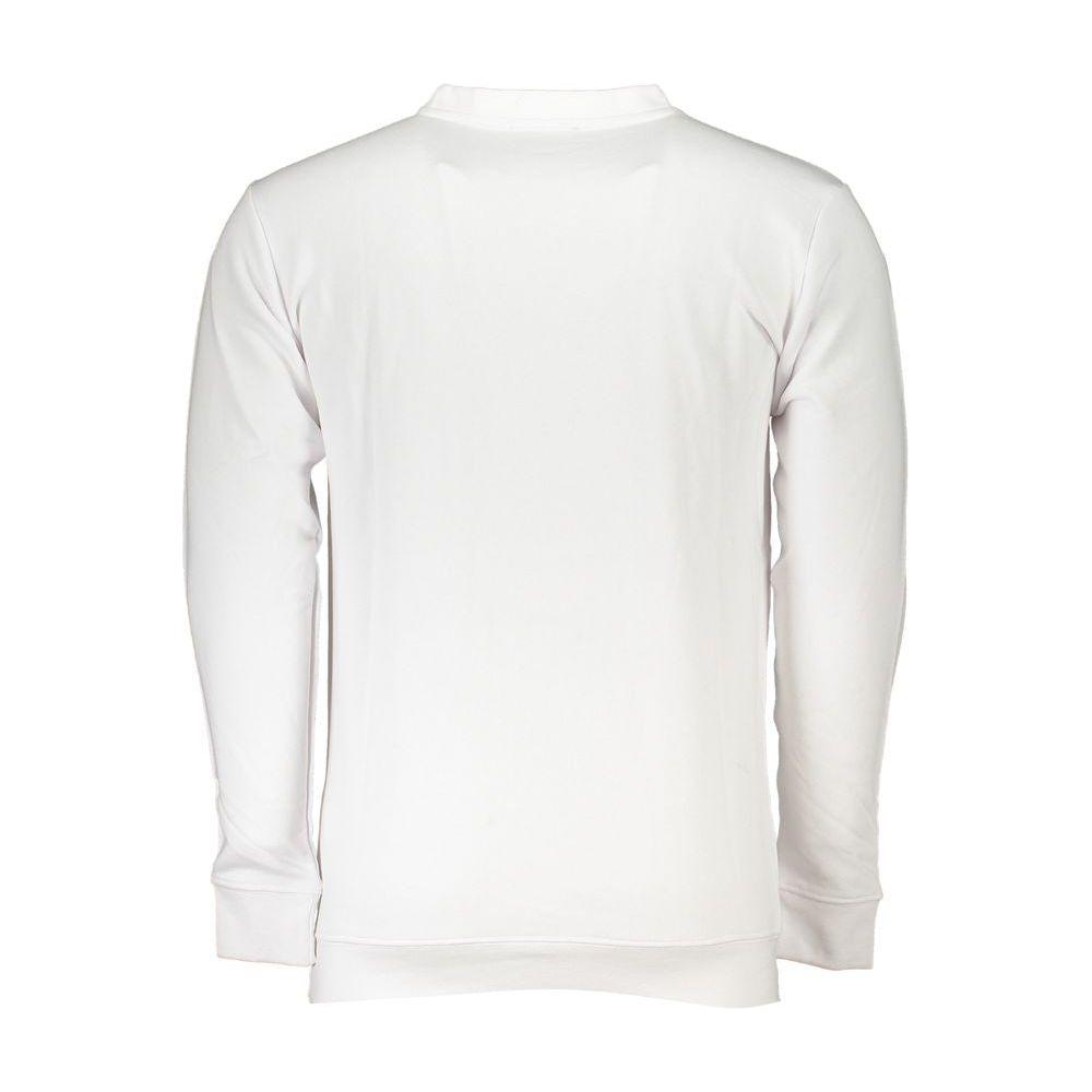 Cavalli Class White Cotton Sweater Cavalli Class