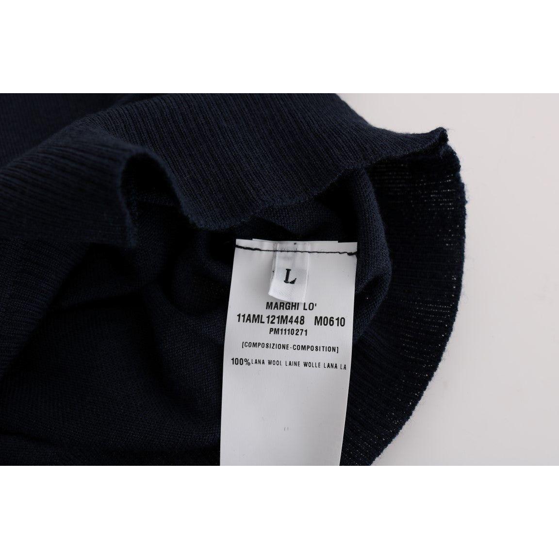 MARGHI LO' Blue Wool Blouse Sweater