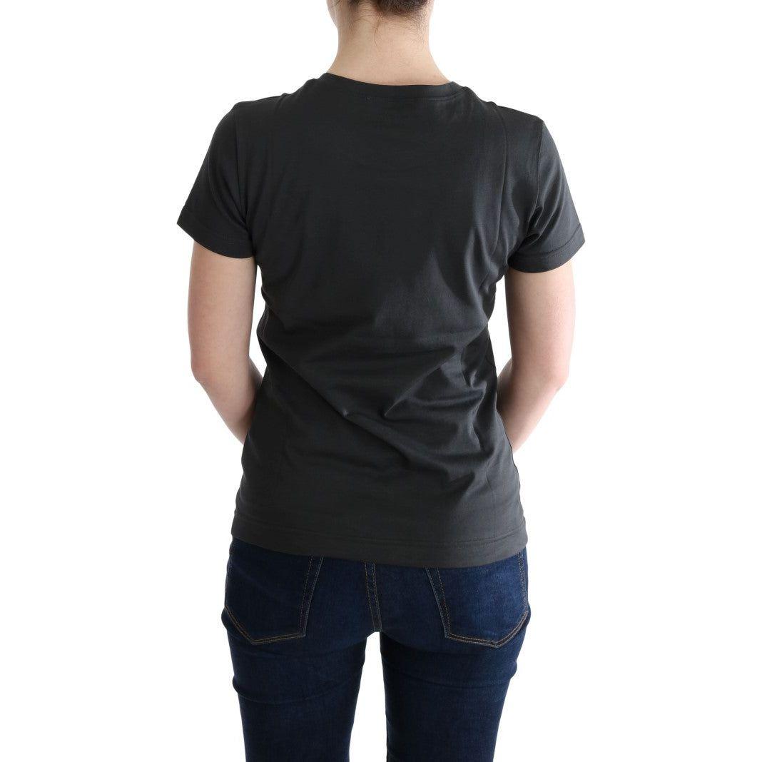 Dolce & Gabbana Gray Cotton 2017 Motive T-Shirt