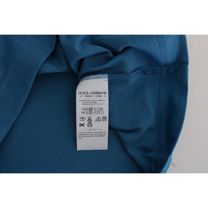 Dolce & Gabbana Blue Cotton 2017 Motive T-Shirt