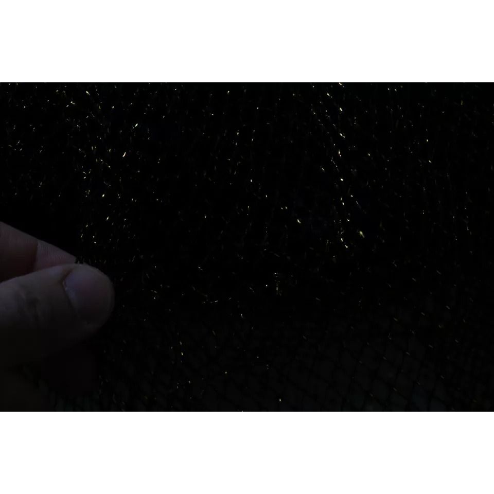 Dolce & Gabbana Black Gold Crystal Heart A-line Dress