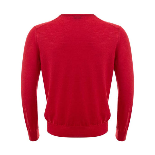 Gran Sasso Elegant Red Wool Sweater for Men Gran Sasso