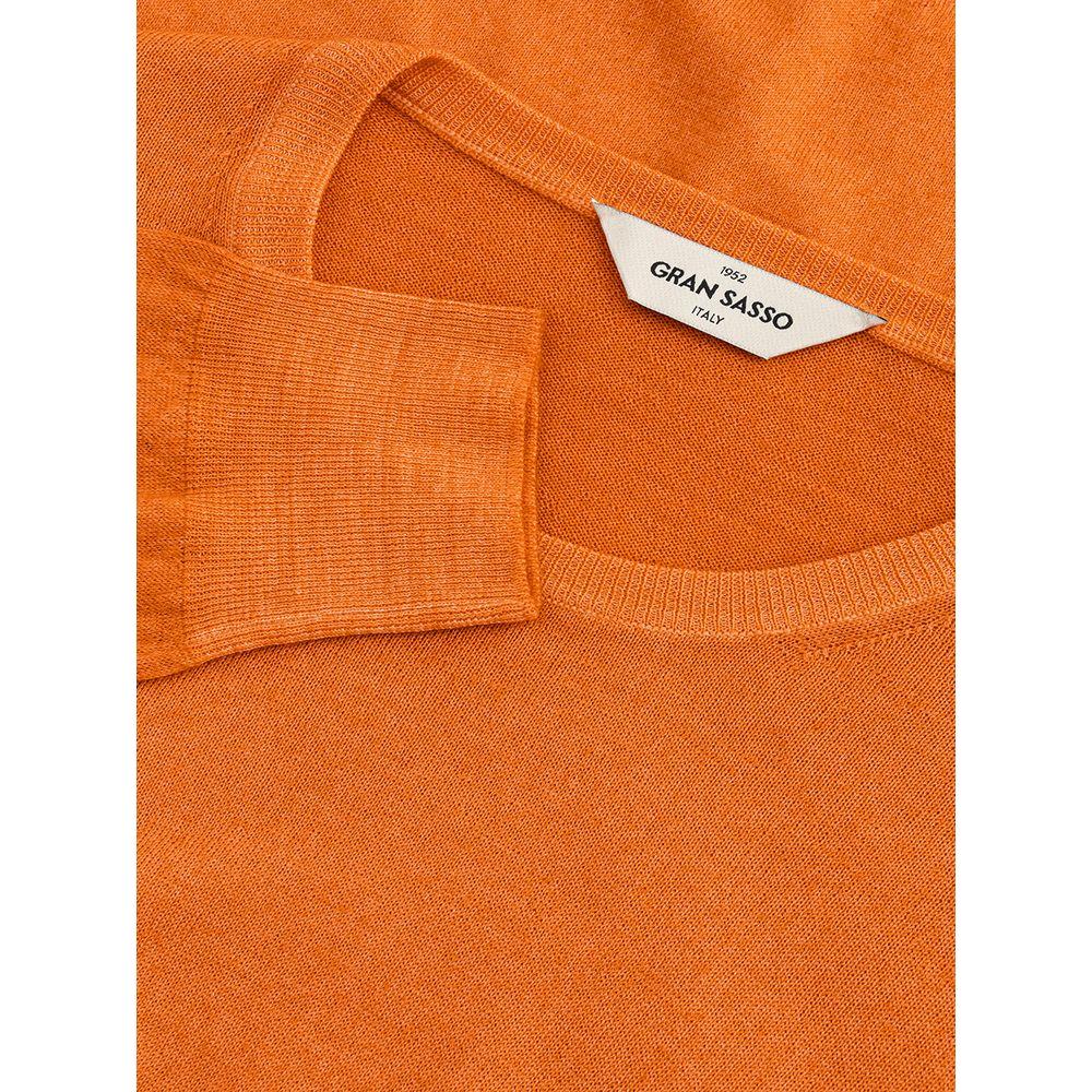 Gran Sasso Orange Wool Sweater Gran Sasso