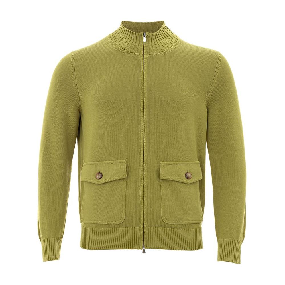 Gran Sasso Elegant Green Cotton Cardigan for Men Gran Sasso