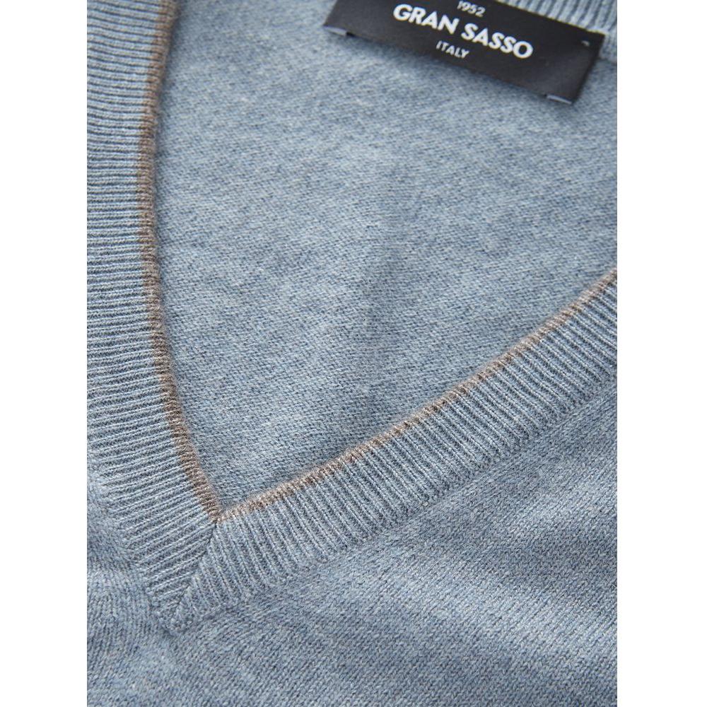 Gran Sasso Elegant Cashmere Sweater in Chic Gray Gran Sasso