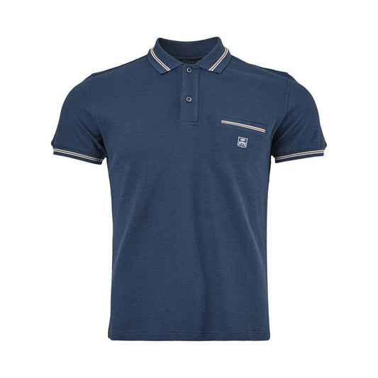 Corneliani Elegant Blue Italian Cotton Polo Shirt Corneliani