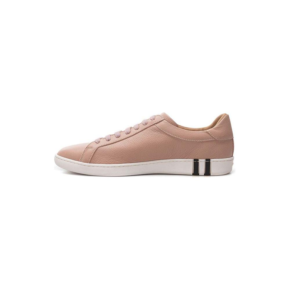 Bally Elegant Pink Leather Sneakers for Women Bally