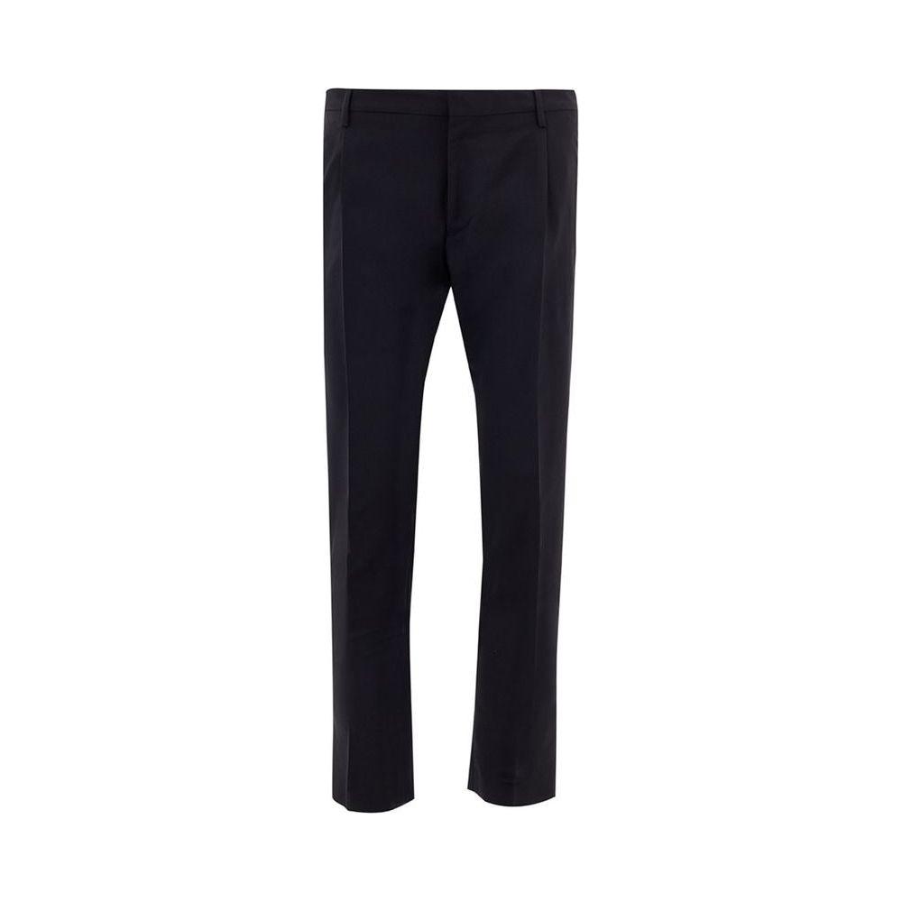 Valentino Black Wool Jeans & Pant