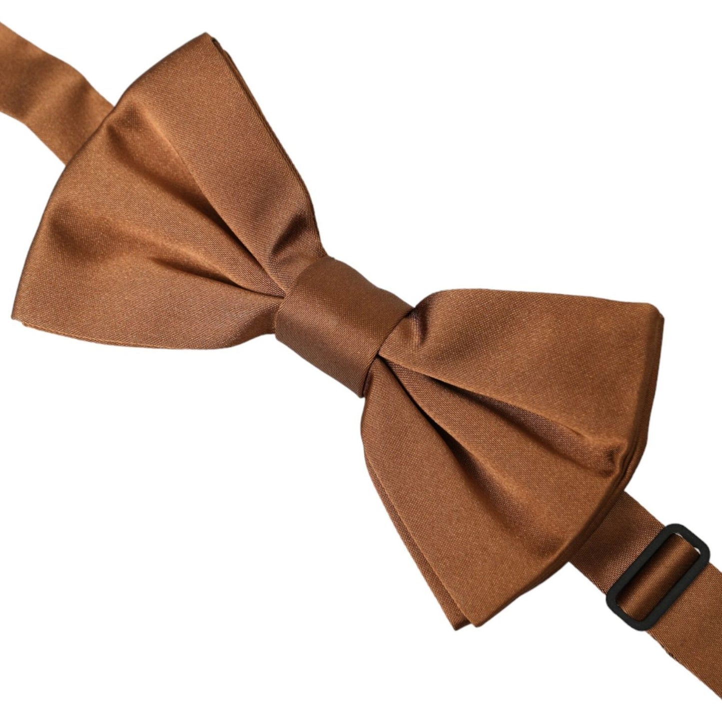 Dolce & Gabbana Brown Silk Adjustable Neck Men Bow Tie Dolce & Gabbana