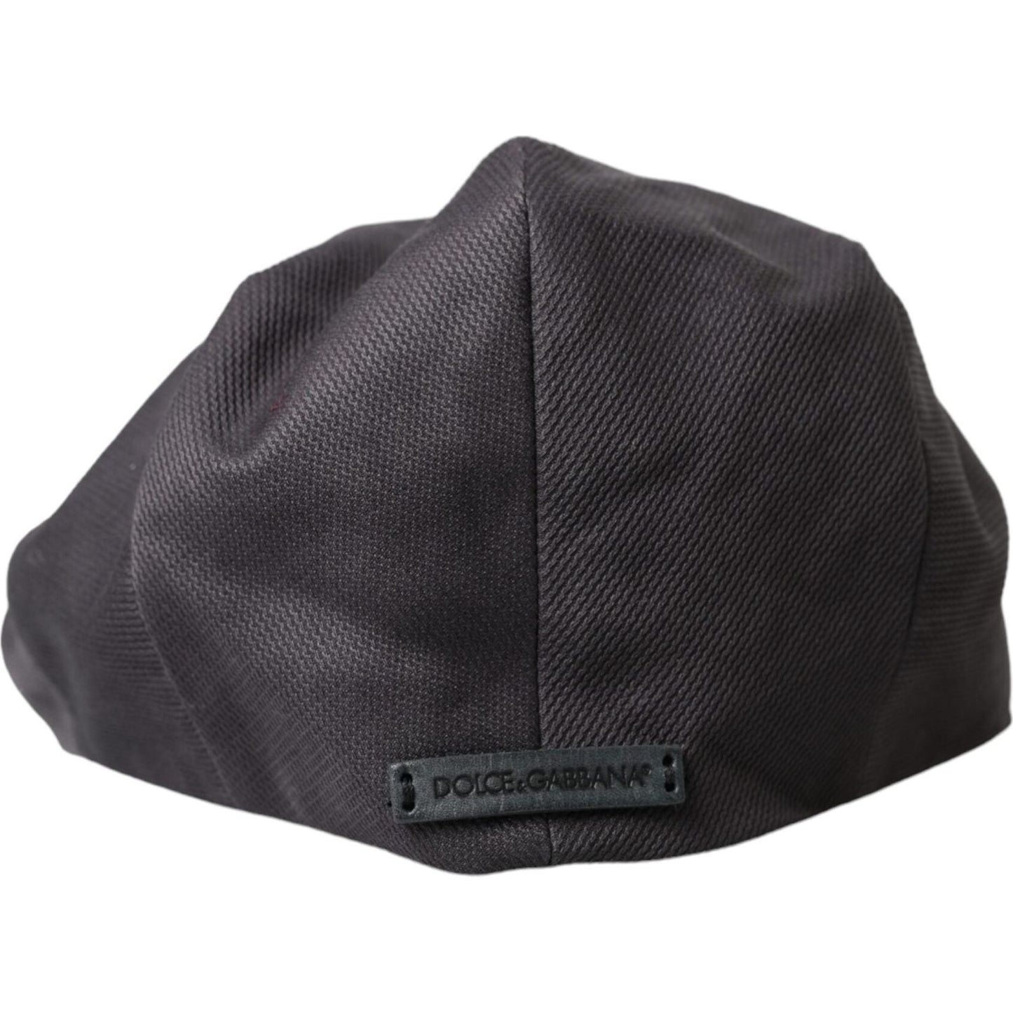 Dolce & Gabbana Gray Cotton Cloth Newsboy Hat Men Dolce & Gabbana