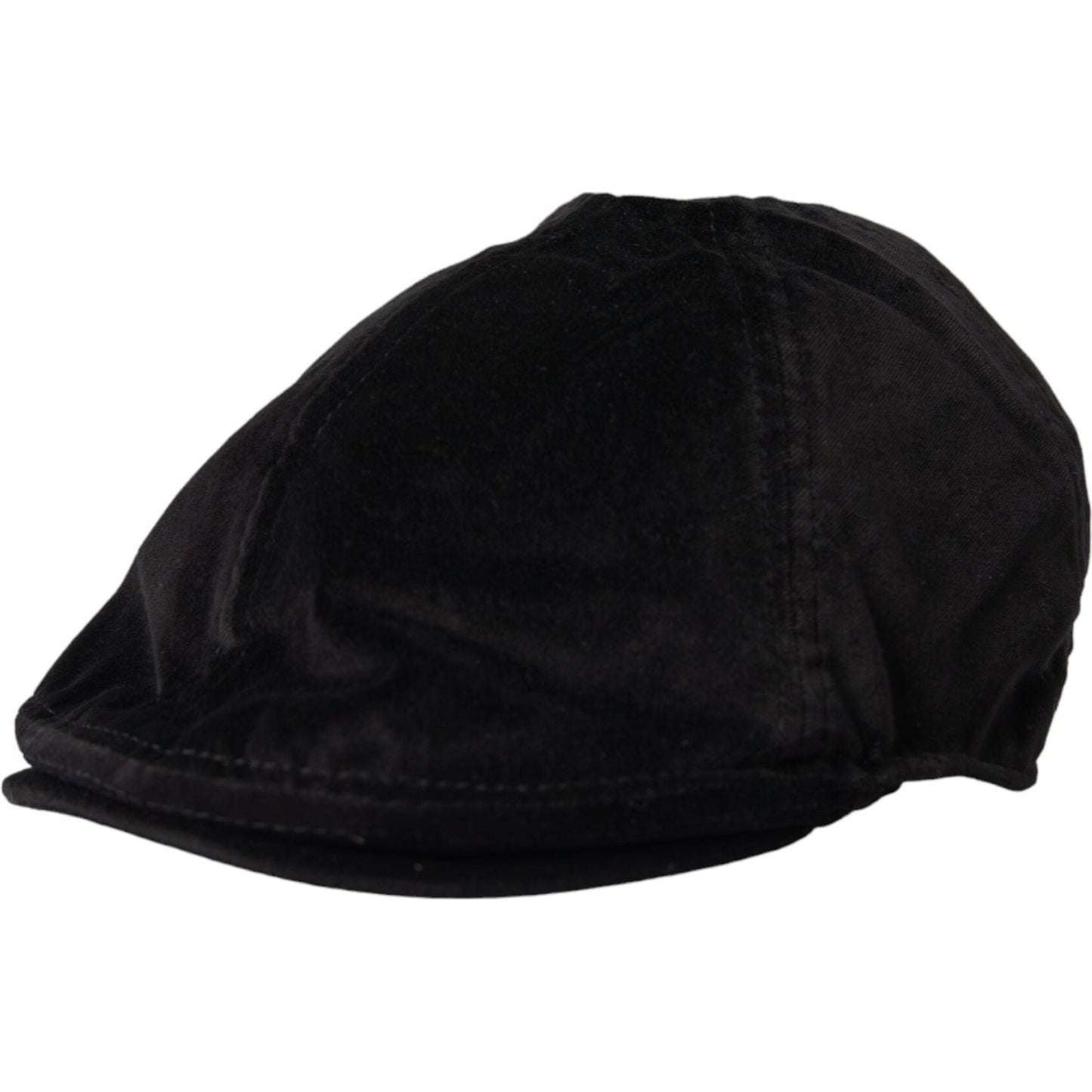 Dolce & Gabbana Black Crown Cotton Newsboy Hat Men Dolce & Gabbana