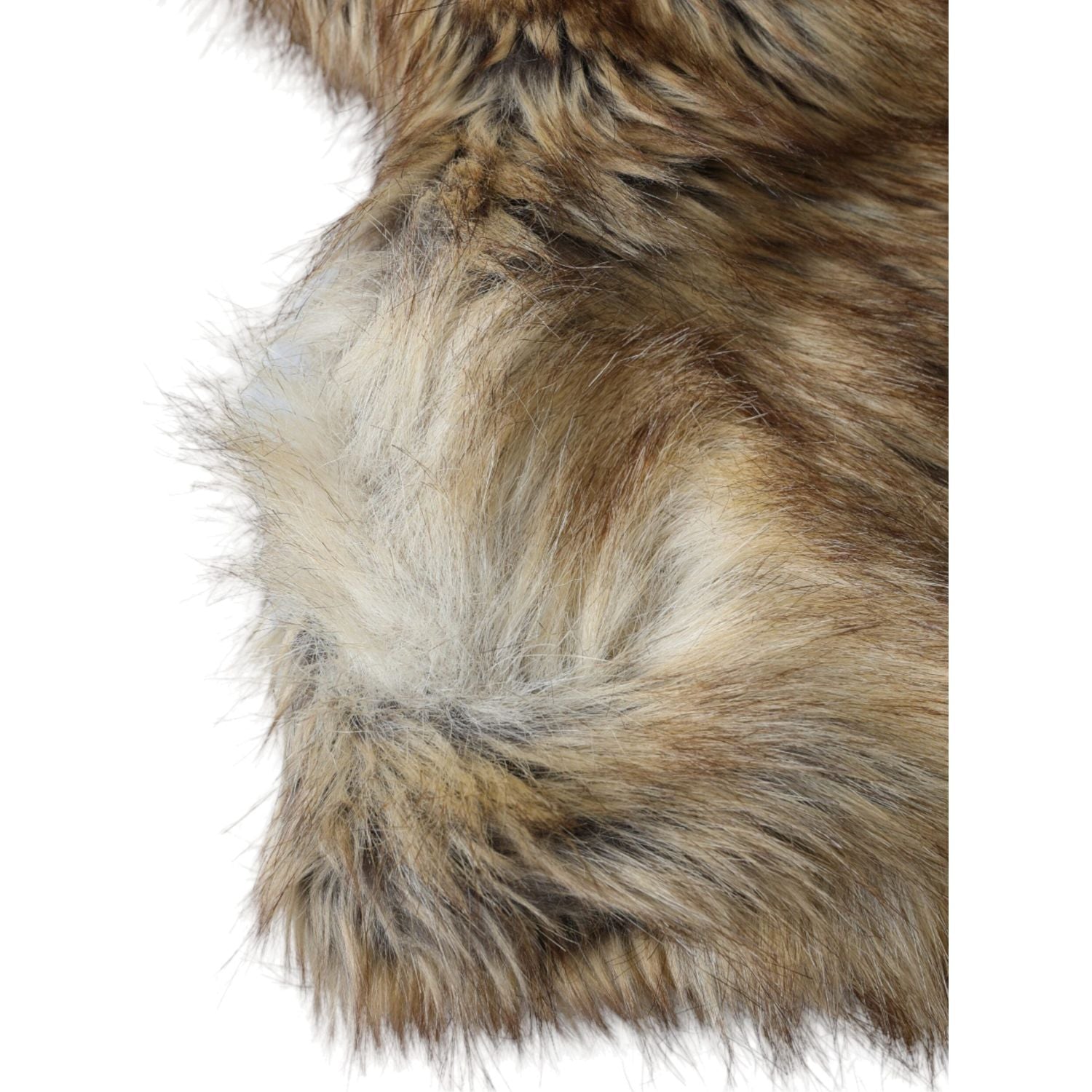 قبعة دولتشي آند غابانا ذات الرأس الكامل من الفرو الصناعي على شكل بومة بنية اللون