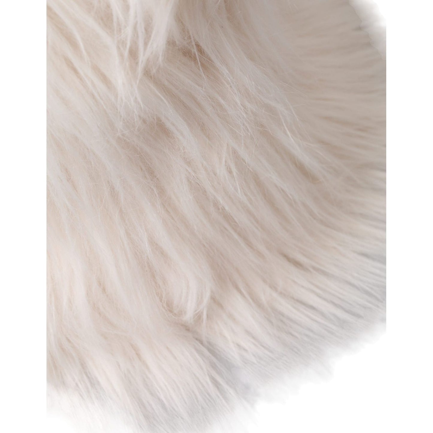 Dolce & Gabbana White Acrylic Fur Womens Bucket Hat Dolce & Gabbana