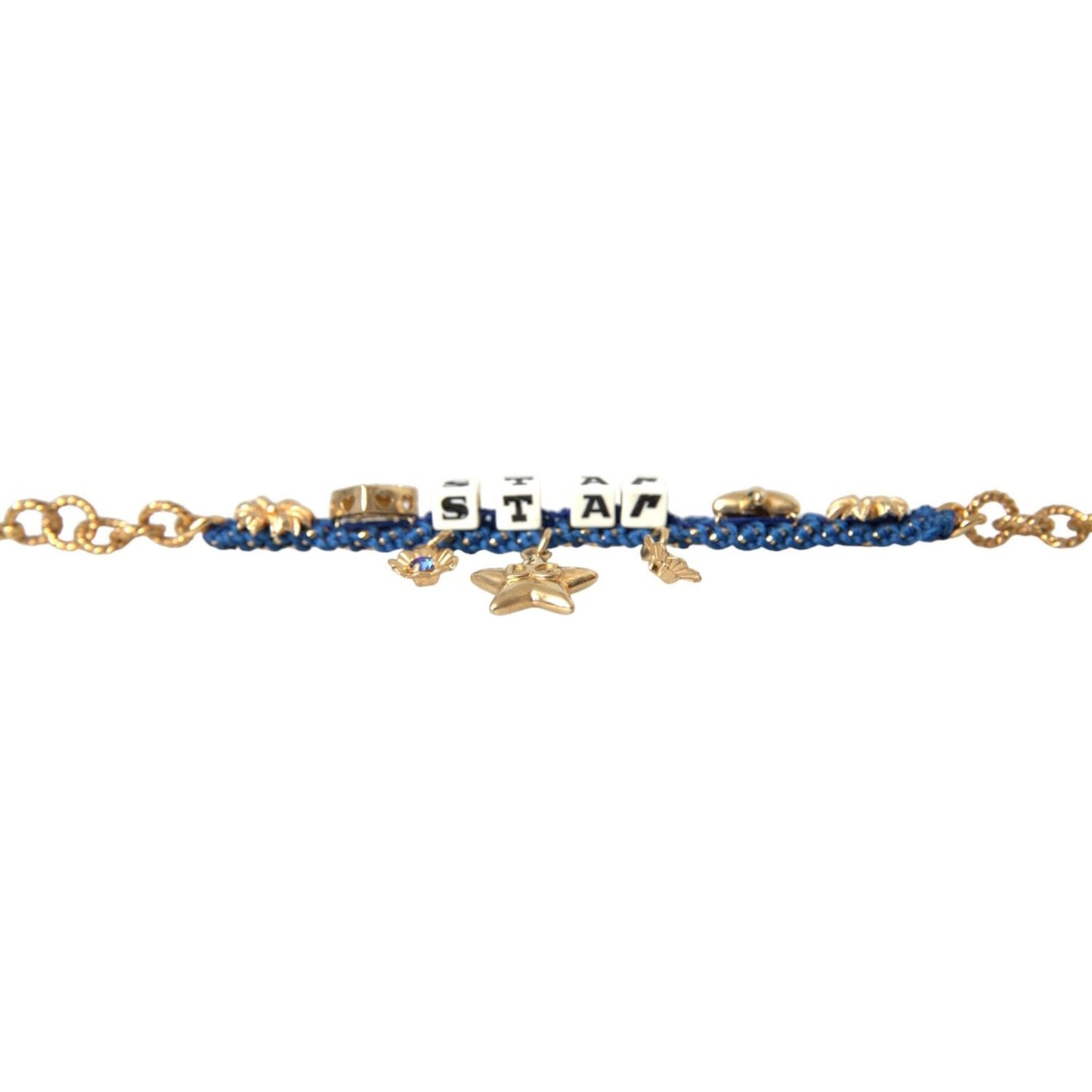 Dolce & Gabbana Gold Tone Brass Chain Star Fashion Bracelet