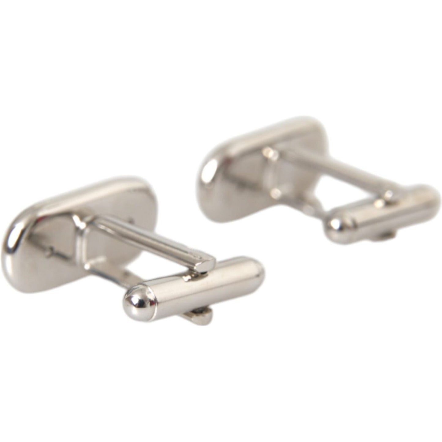 Dolce & Gabbana Silver Gold Plated Metal Brass Pin Cufflinks Dolce & Gabbana