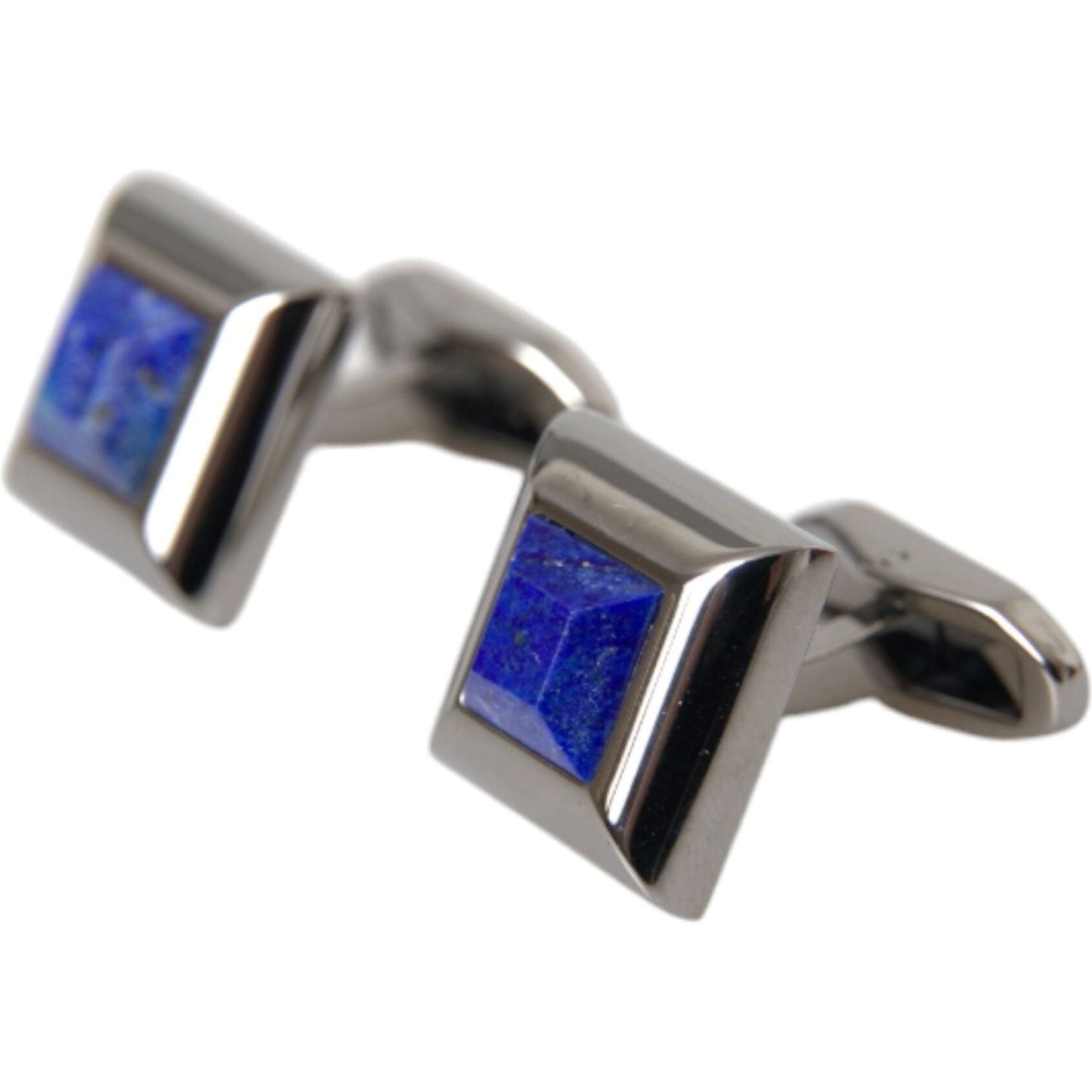 Dolce & Gabbana Silver Plated Brass Pin Crystal Cufflinks Dolce & Gabbana