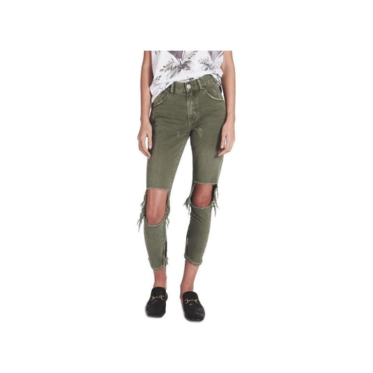 One Teaspoon Green Cotton Jeans & Pant One Teaspoon