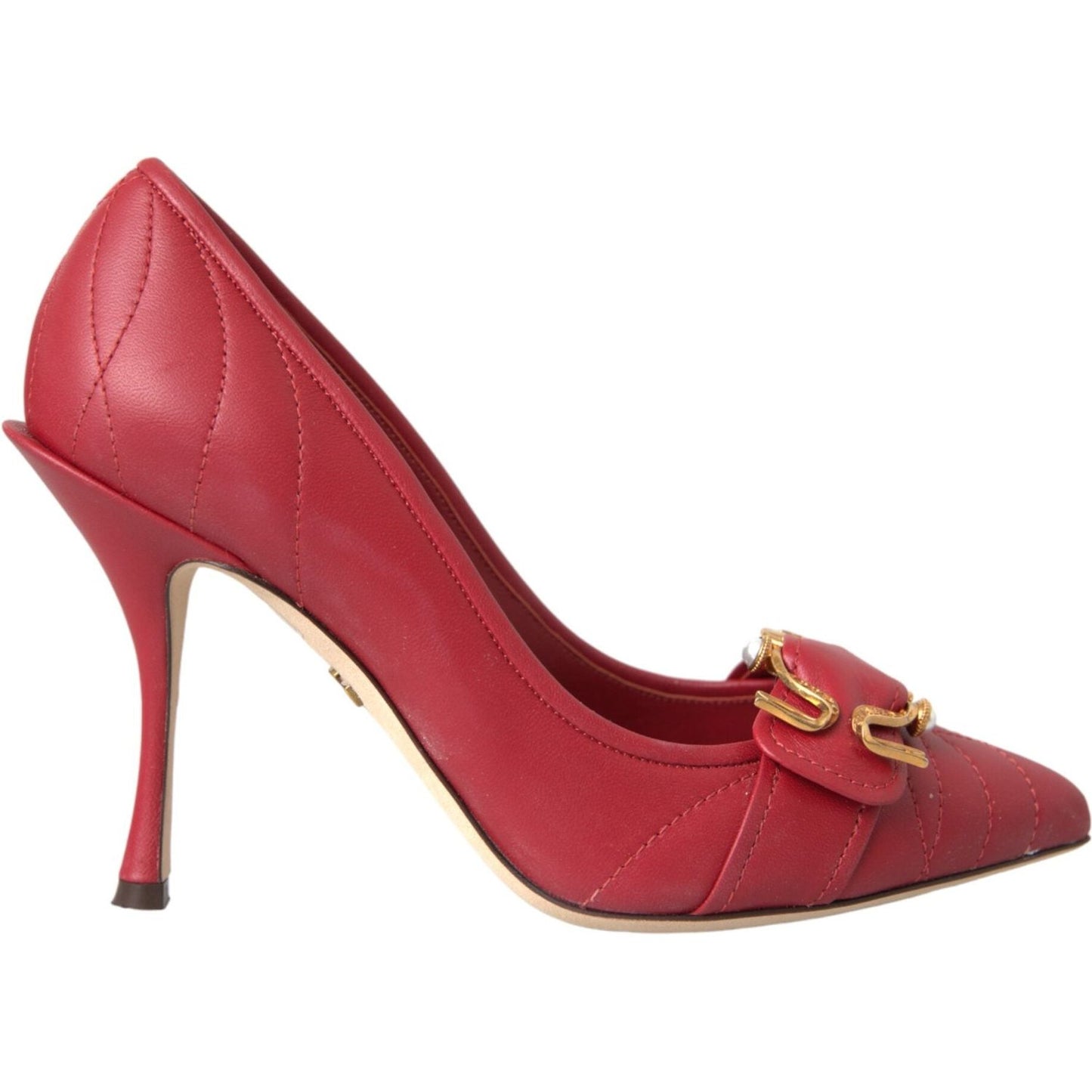 Dolce & Gabbana Red Devotion Leather Heels Pumps Shoes Dolce & Gabbana