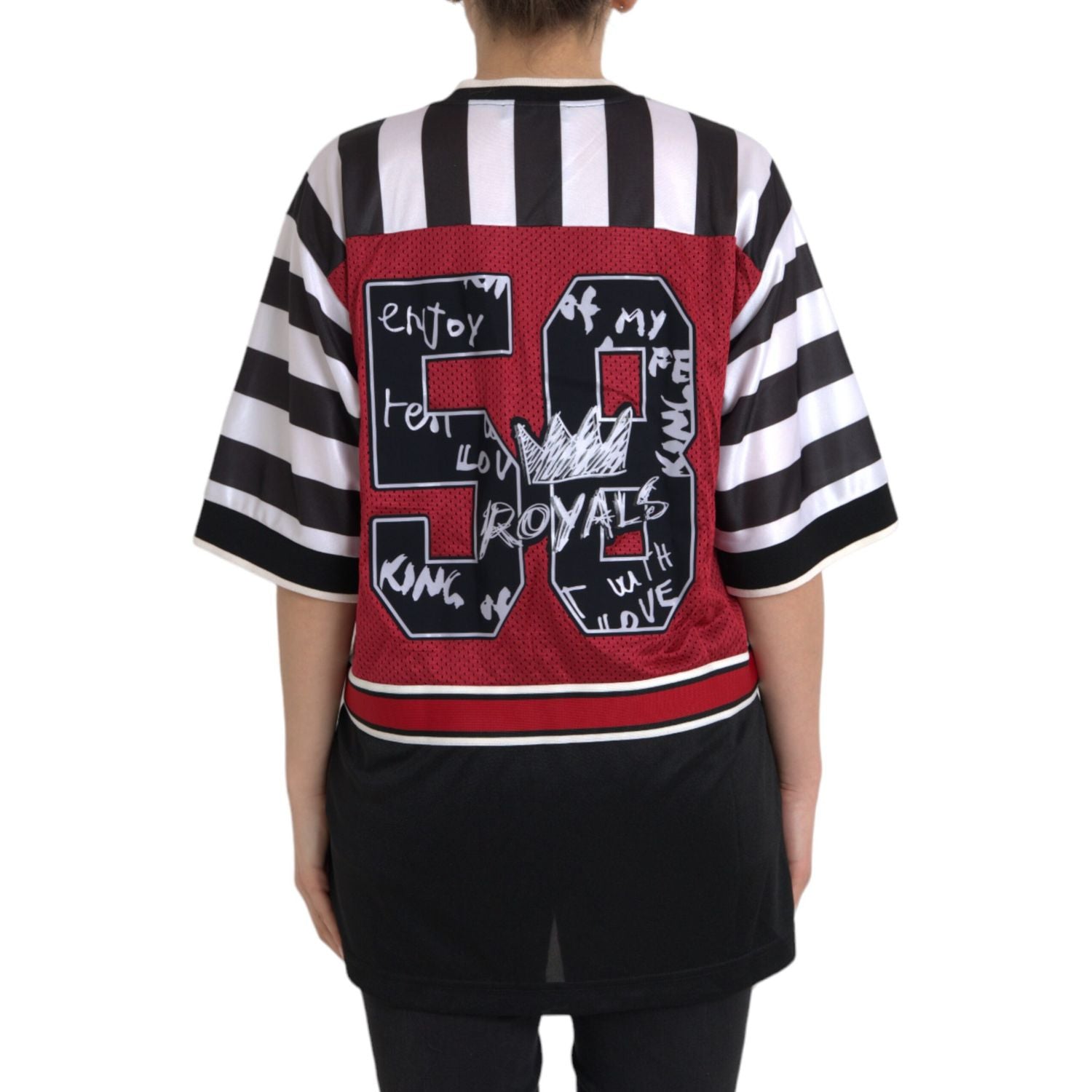 تي شيرت Dolce &amp; Gabbana Royals Panda كبير الحجم متعدد الألوان