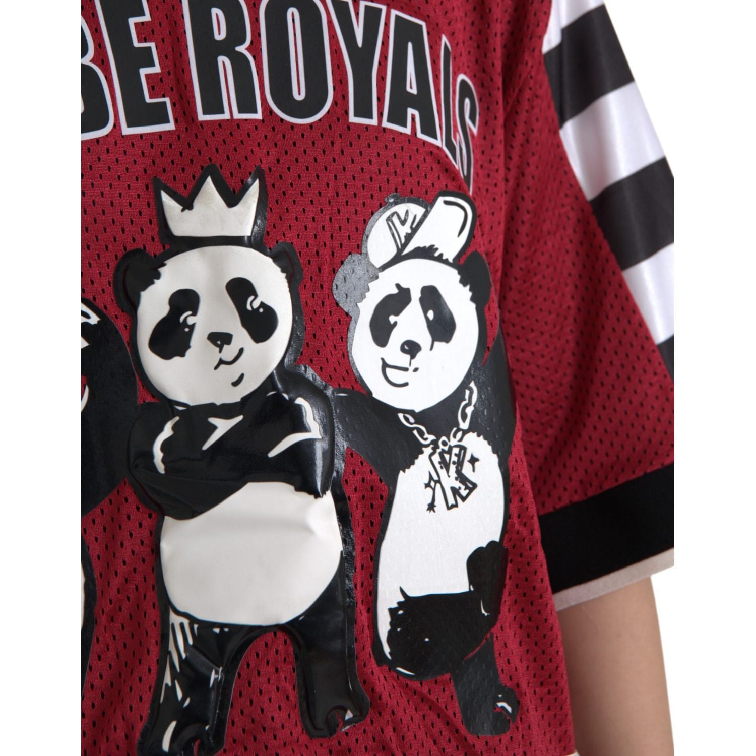 تي شيرت Dolce &amp; Gabbana Royals Panda كبير الحجم متعدد الألوان