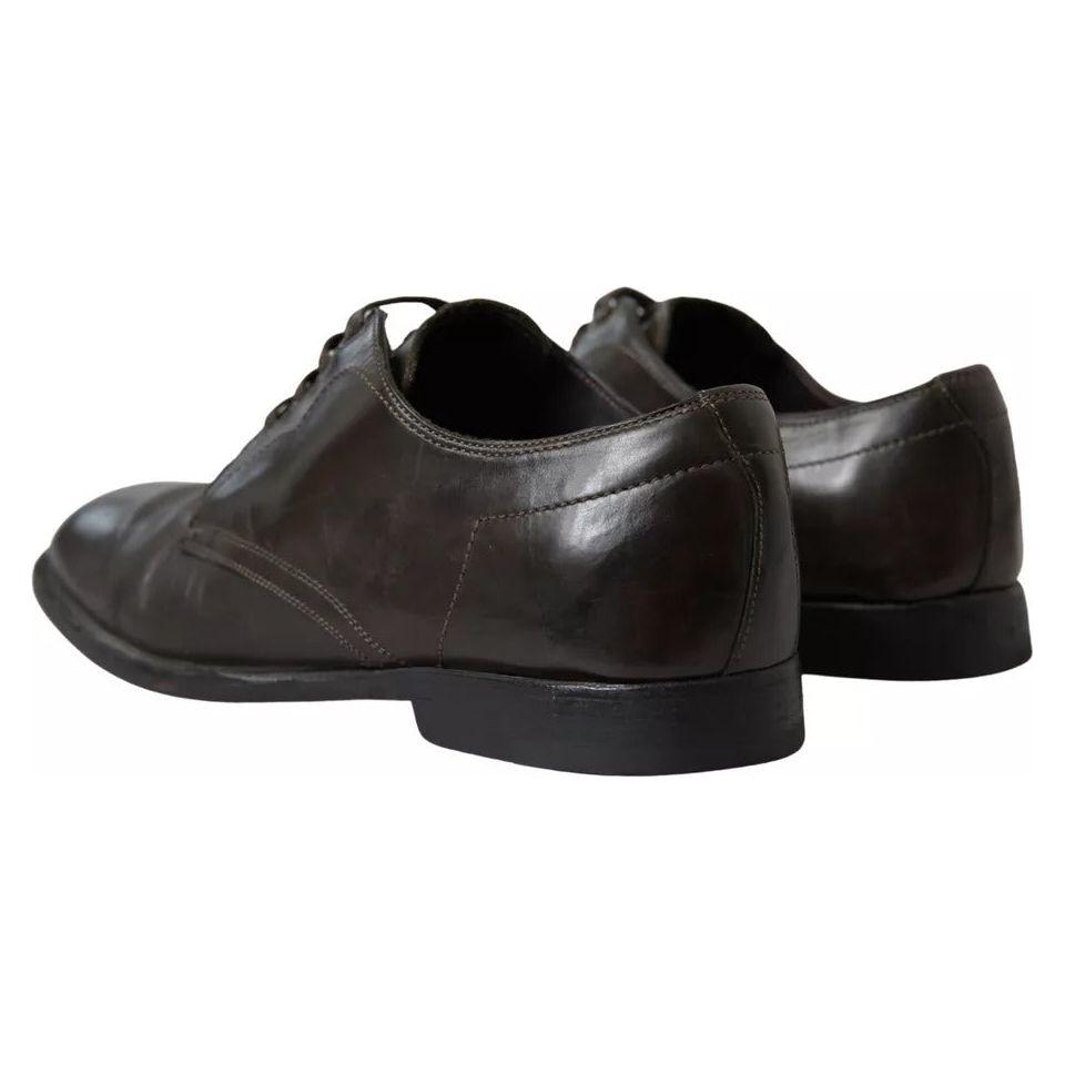 Dolce & Gabbana Green Leather Mens Formal Dress Shoes Dolce & Gabbana