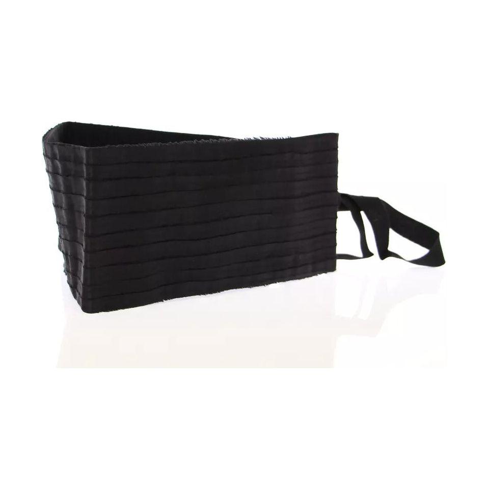 Dolce & Gabbana Black Silk Womens Waist Cummerbund Dolce & Gabbana