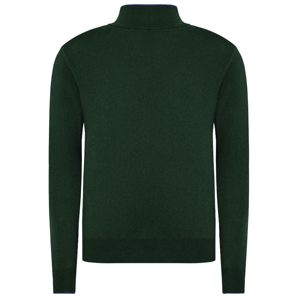 La Martina Green Acrylic Sweater La Martina