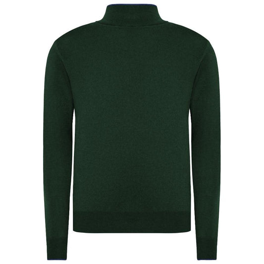 La Martina Green Acrylic Sweater La Martina