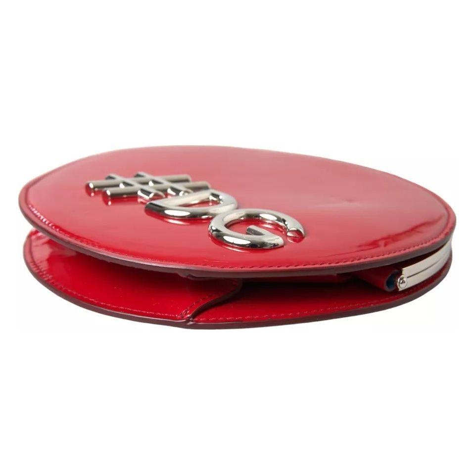 Dolce & Gabbana Red Patent Leather DG GIRLS Clutch Shoulder Bag Dolce & Gabbana