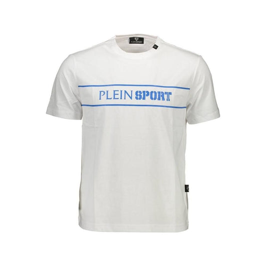 Plein Sport White Cotton Men T-Shirt Plein Sport