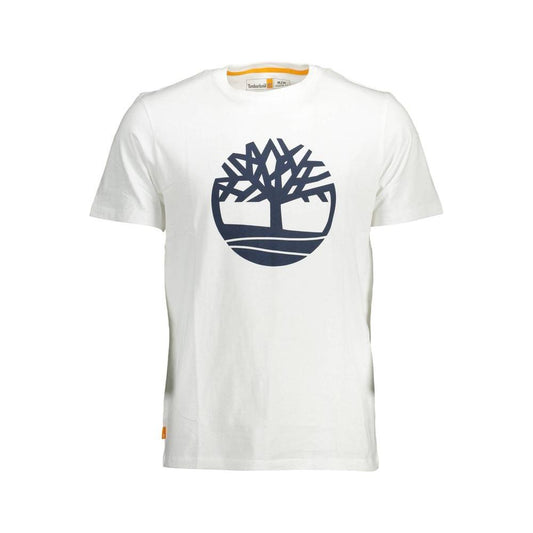 Timberland White Cotton Men TShirt Timberland