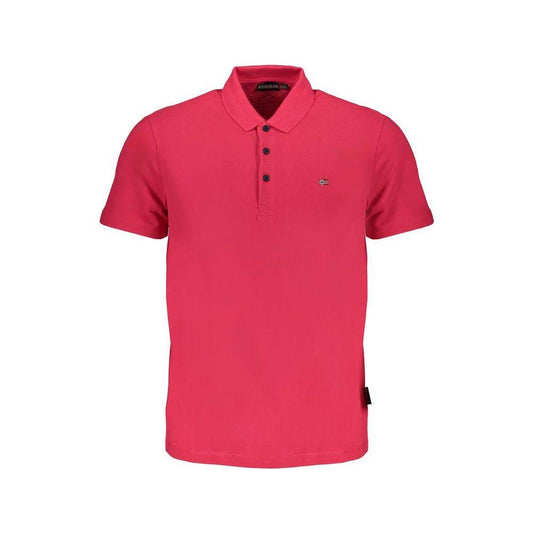 Napapijri Pink Cotton Polo Shirt Napapijri