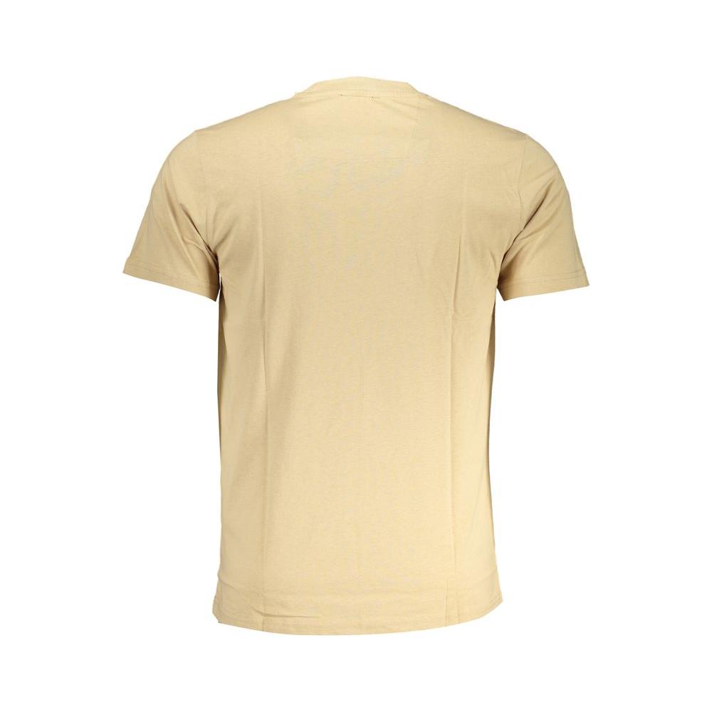 Cavalli Class Beige Cotton T-Shirt Cavalli Class