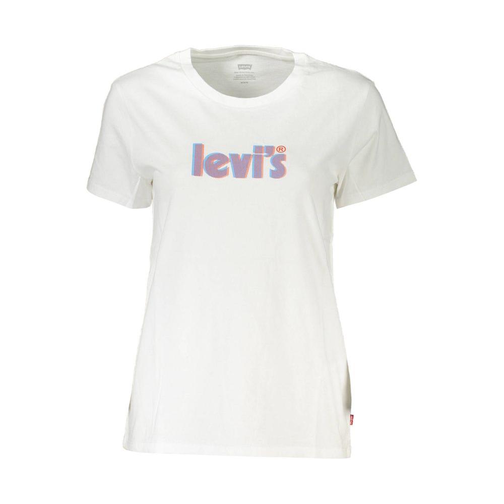 Levi's White Cotton Tops & T-Shirt Levi's