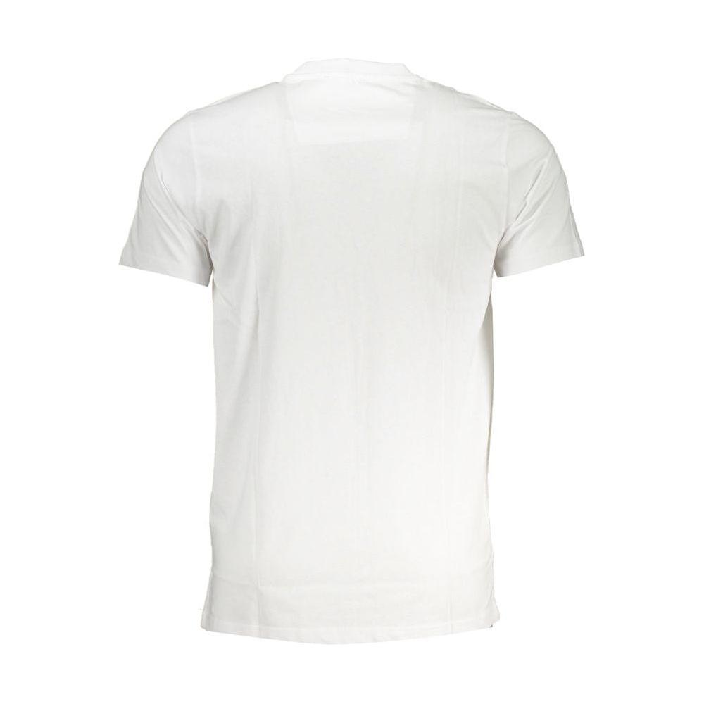 Cavalli Class White Cotton T-Shirt Cavalli Class