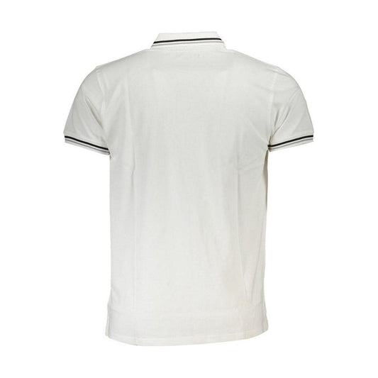 Cavalli Class White Cotton Polo Shirt Cavalli Class