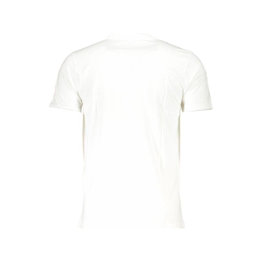 Cavalli Class White Cotton T-Shirt Cavalli Class