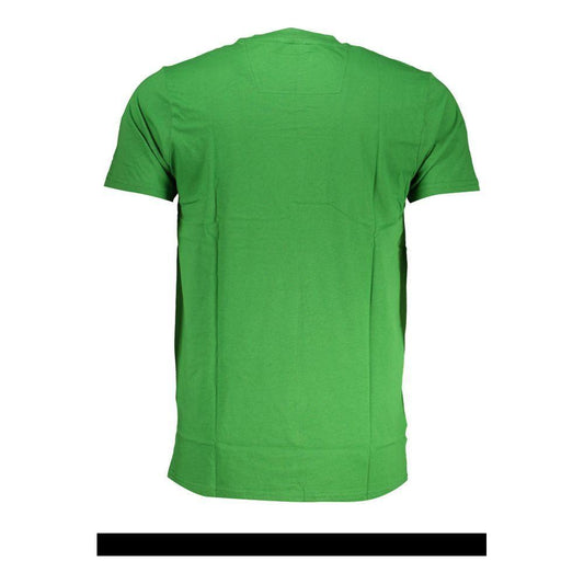 Cavalli Class Green Cotton T-Shirt Cavalli Class