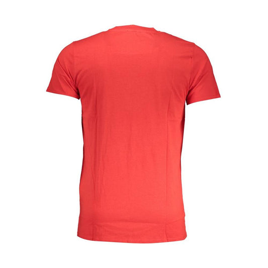 Cavalli Class Red Cotton T-Shirt Cavalli Class