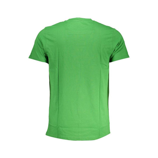 Cavalli Class Green Cotton T-Shirt Cavalli Class