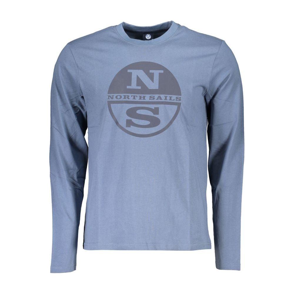 North Sails Blue Cotton T-Shirt MAN T-SHIRTS North Sails