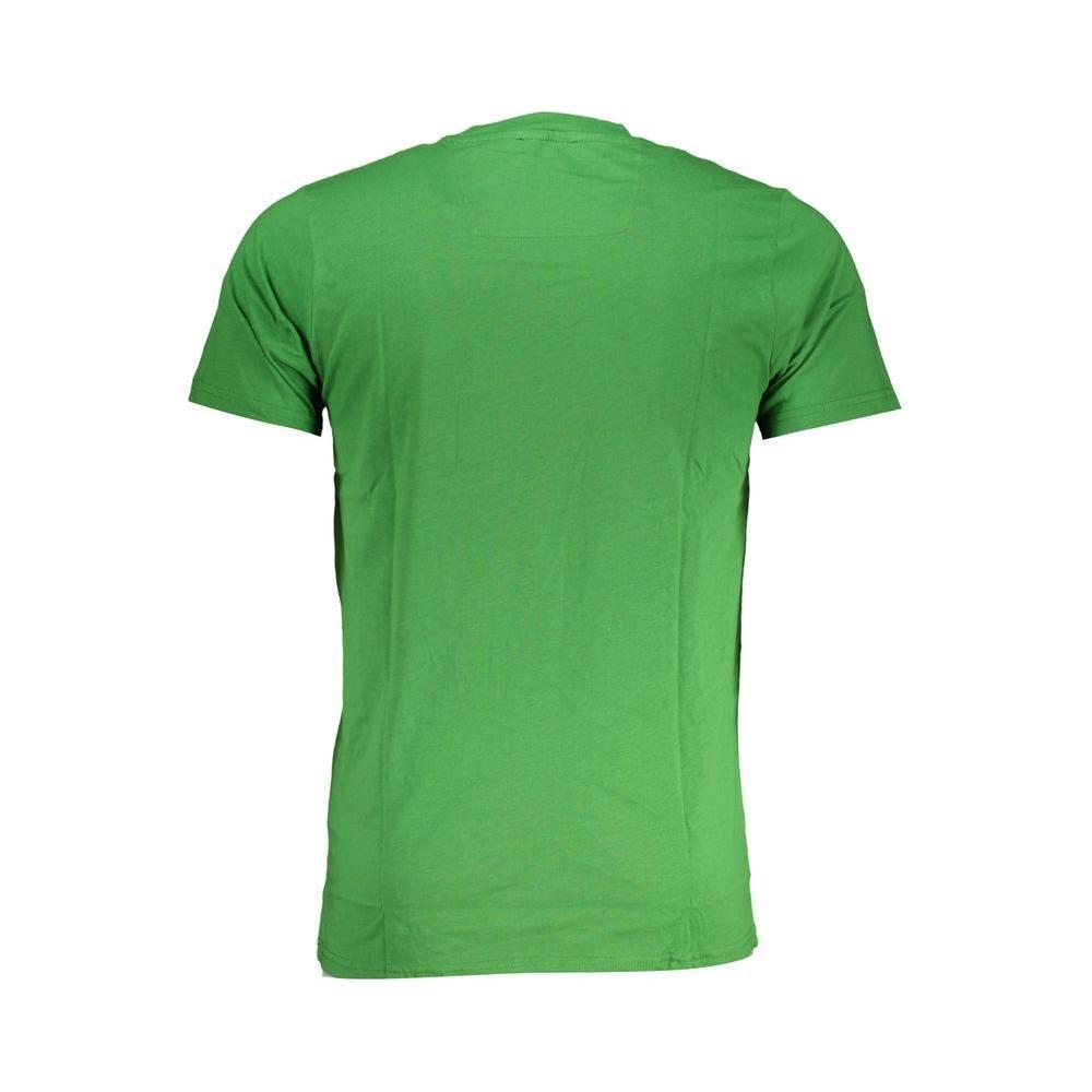 Cavalli Class Green Cotton T-Shirt Cavalli Class