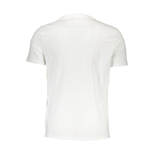 Guess Jeans White Cotton Men T-Shirt Guess Jeans