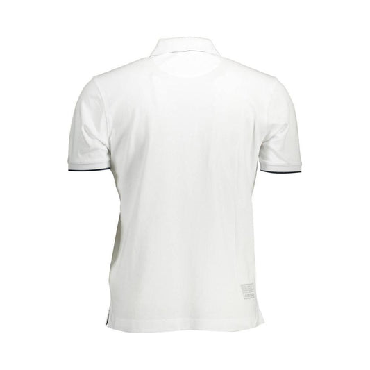 La Martina White Cotton Mens Polo Shirt La Martina