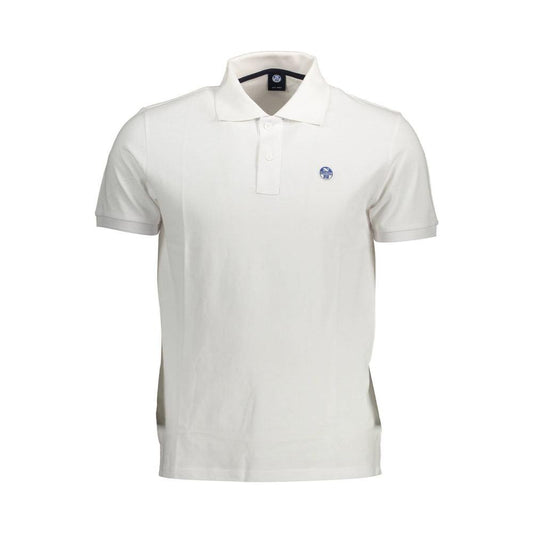 North Sails White Cotton Men Polo Shirt North Sails