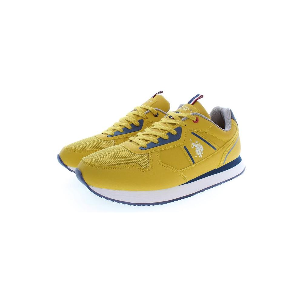 U.S. POLO ASSN. Yellow Polyester Men Sneaker U.S. POLO ASSN.