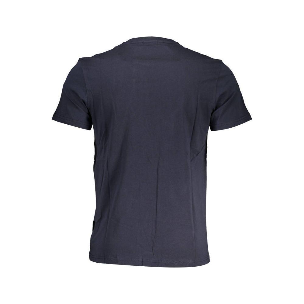 Napapijri Blue Cotton Men T-Shirt Napapijri