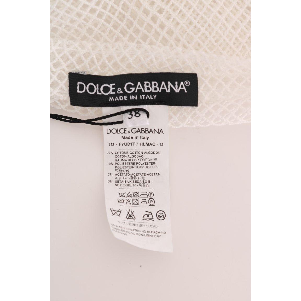 Dolce & Gabbana Sleeveless Transparent Net Tank Top Dolce & Gabbana