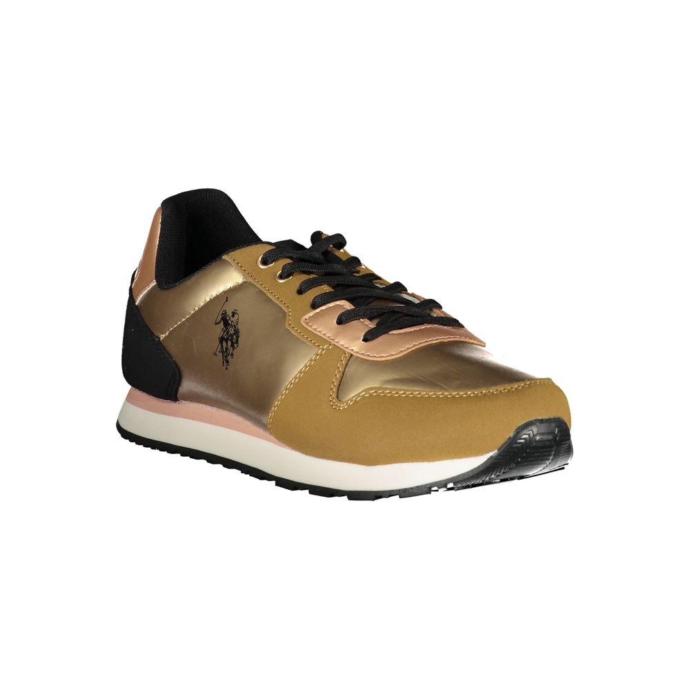 U.S. POLO ASSN. Gold Polyester Sneaker U.S. POLO ASSN.