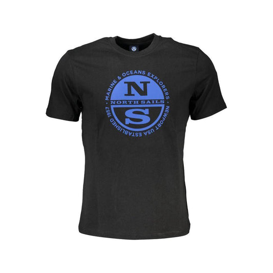 North Sails Black Cotton T-Shirt North Sails